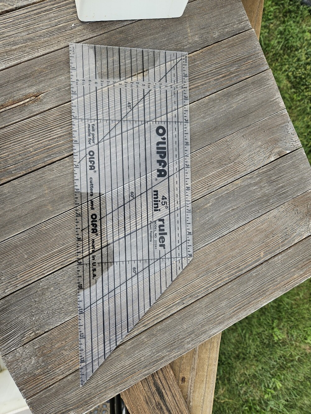 Vintage O'Lipfa 45 Degree Mini Ruler Model 22245 Quilting Sewing Craft USA